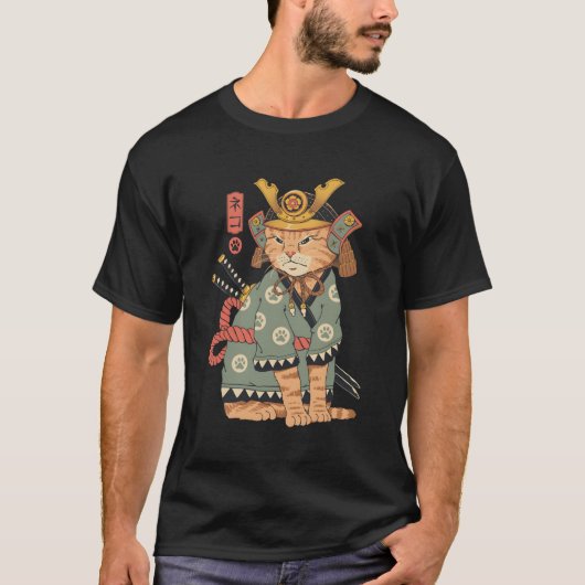 T-shirt Neko Samurai (Devant)