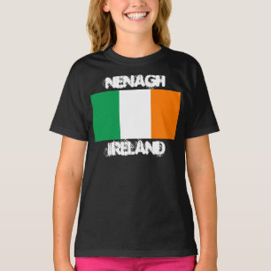 T-shirt Nenagh, Irlande avec drapeau irlandais Enfants