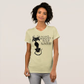 T-shirt N'ennuyez pas Madame folle de chat (Devant entier)