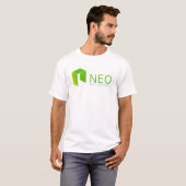 T-shirt NÉO- économie futée Cryptocurrency de Blockchain (Devant entier)