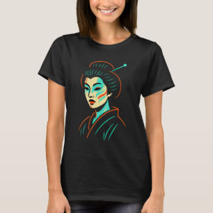 T-shirt Néo Geisha Glow : La tradition réinventée