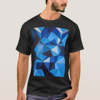 NÉO GEO TRIANGLES EN BLEU
