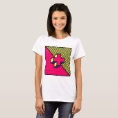 T-shirt Neo Memphis Cross /Plus Sign Motif (Devant entier)