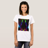 T-shirt Neon Abstract Design - Art Gras D'Obtention D'Oeil (Devant entier)