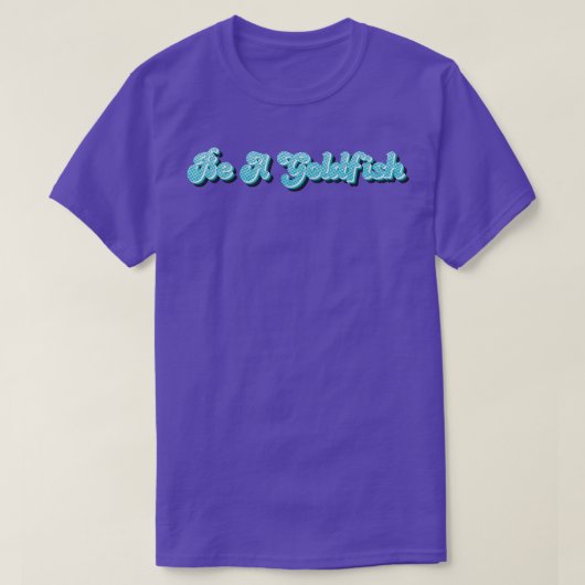 T-shirt Neon Be A Goldfish (Design devant)