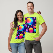 T-shirt Neon Bubble Universe (Unisexe)
