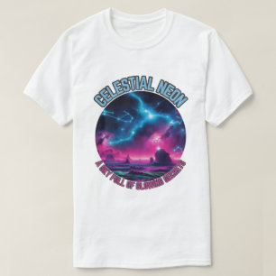 T-shirt Neon céleste - Un ciel plein de secrets lumineux