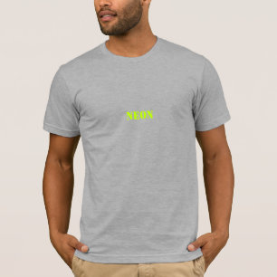 T-shirt Neon chartreuse néon vert texte personnalisé cool 