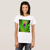 T-shirt Neon Colors Peacock Feather (Devant entier)