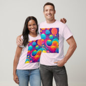 T-shirt Neon Cosmos Design abstrait (Unisexe)