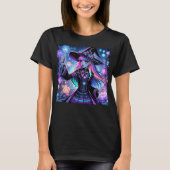 T-shirt Neon Cyberpunk Tech Witch - Futuristic Art Design (Devant)