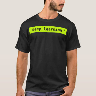 T-shirt néon d'apprentissage profond