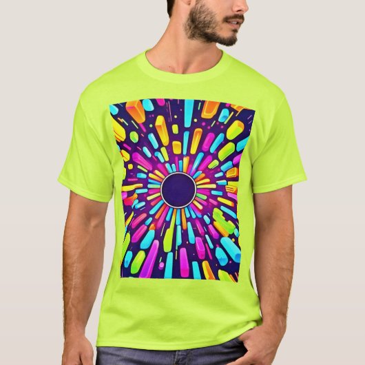 T-shirt Neon Dreamscape : Un voyage psychédélique (Devant)