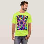 T-shirt Neon Dreamscape : Un voyage psychédélique (Devant entier)