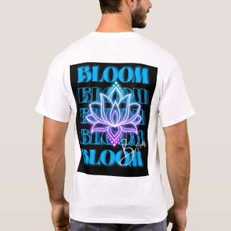 T-shirt néon en fleur