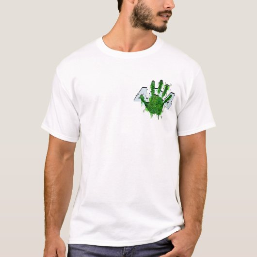 T-shirt Neon Fingerprint & Handprint Splash 2026 (Devant)
