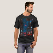 T-shirt Neon Future City Street (Devant entier)
