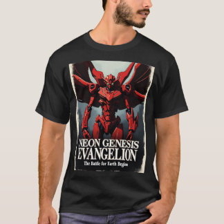T-shirt Neon Genesis Evangelion La Bataille