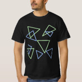 T-shirt Neon Geometry 90s - Design triangle rétro (Devant)