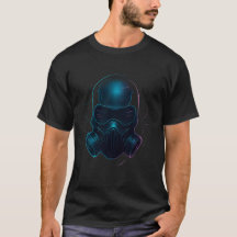 Neon Ghost Protocol Cyberpunk Face Mask Art