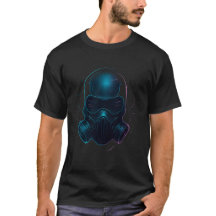 Neon Ghost Protocol Cyberpunk Face Mask Art