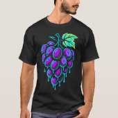 T-shirt Neon Graphisme Poisson Art Aesthétique Fruit Graph (Devant)