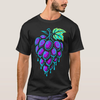 T-shirt Neon Graphisme Poisson Art Aesthétique Fruit Graph