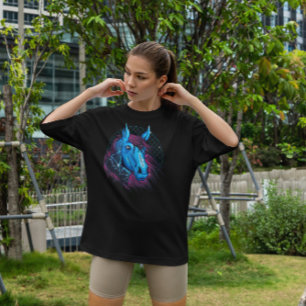 T-shirt Neon Horse