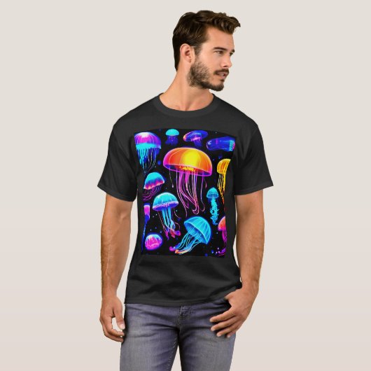 T-shirt Neon Jellyfish (Devant entier)