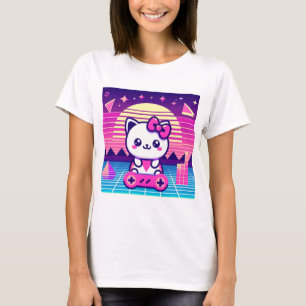 T-shirt Neon Kitty