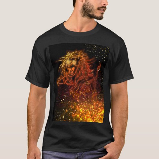 T-shirt Neon Lion (Devant)