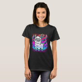 T-shirt Neon Llama Vibes (Devant entier)