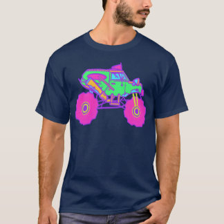 T-shirt Neon Monsterruck girl
