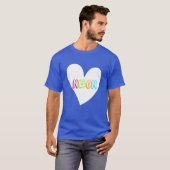 T-shirt Neon Neon Heart WHT (Devant entier)