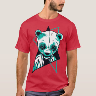 T-shirt Neon Panda Retro