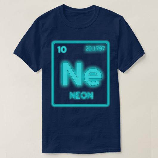 T-shirt Neon Périodique Table Élément Pun Chimie Nerd 1 (Design devant)