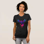 T-shirt Neon Phoenix Rebirth – Vibrant Mythical Firebird D (Devant entier)