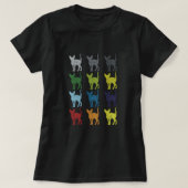 T-shirt Neon Pop Art Retro Sphynx Chat Pet Cadeau (Design devant)