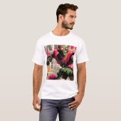 T-shirt Neon Punchbot — Graffiti Newspaper Collage Action (Devant entier)
