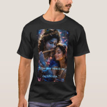 Néon Radha Krishna Amour Divin Graphisme Cyberpunk