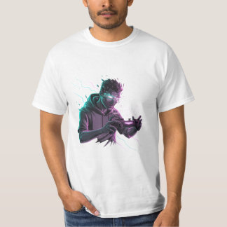 T-shirt Neon Reflex Digital Gamer Energy Art