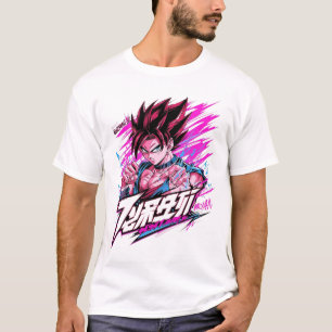 T-shirt Neon Samurai Anime