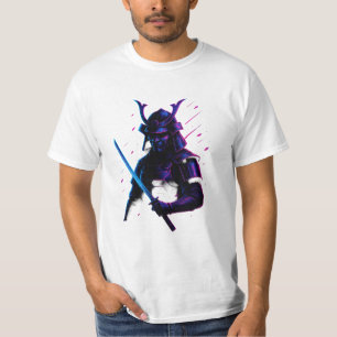 T-shirt Neon Samurai : La lame de l'avenir