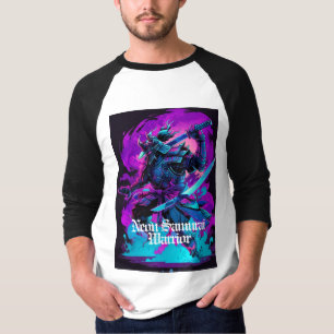 T-shirt Neon Samurai : Un cyber guerrier du futur