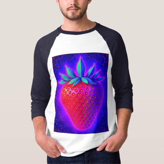 T-SHIRT NEON STRAWBERRY (Devant)