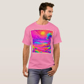 T-shirt Neon Sun & Beach Bliss (Devant entier)