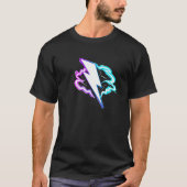 T-shirt Neon Thunder Retro Lightning Design (Devant)