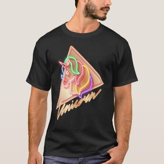 T-shirt Neon Unicorn Vogue Style (Devant)
