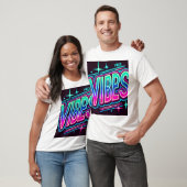 T-shirt Neon VIBES Bold Graphic Tee (Unisexe)