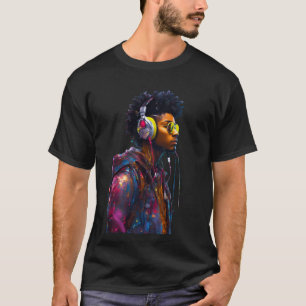T-shirt Neon Vibes : Le Beat Artistique de la Rue